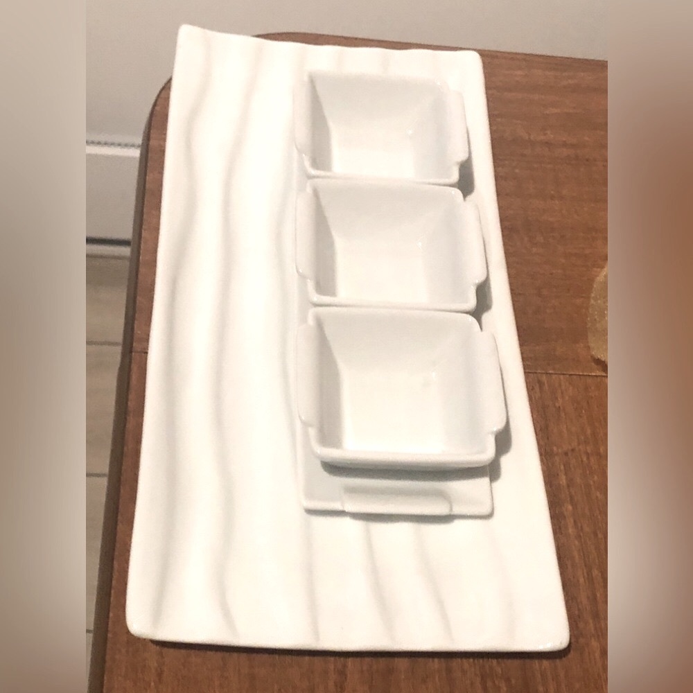 SALE 3️⃣for 1️⃣ Stokes porcelain sushi platter dip set NWOT